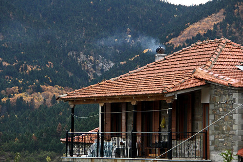 greece greek village tradition traditional outdoors forest mountscape mountain mountainofgreece chimney smoke autumn
