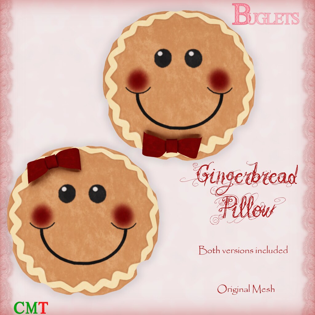 Gingerbread Pillow AD