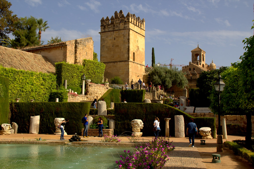 Jardines del Alcázar de los Reyes Cristianos en Córdoba