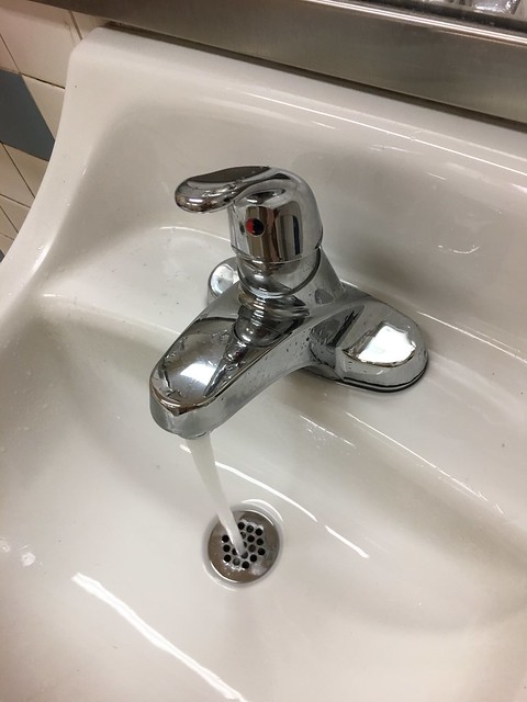 running water,  faucet