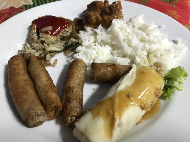my plate,  Christmas lunch in Binangonan