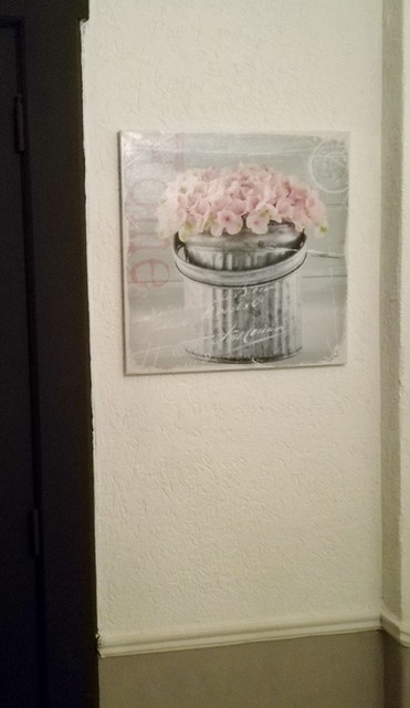 Schilderij hoedendoos met rozen