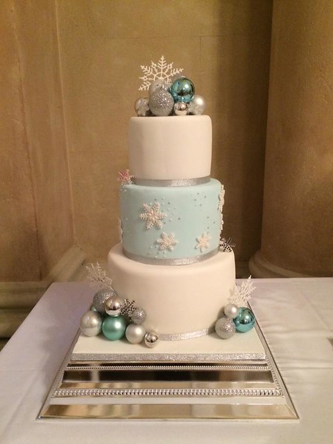 Winter Wonderland Wedding by Sharon Barrell of Sharon's Cake Shop