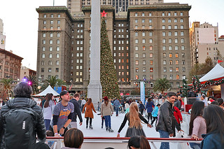 Christmas in SF - Union Square Skatin Rink day
