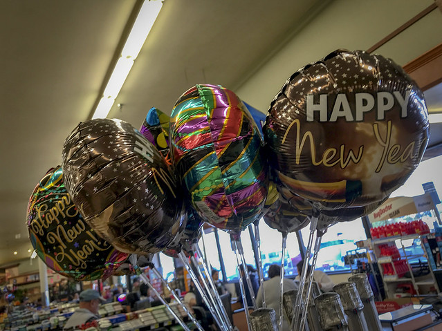 Happy New Year balloons