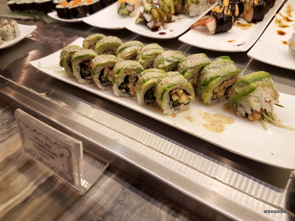  Green apple and cucumber sushi