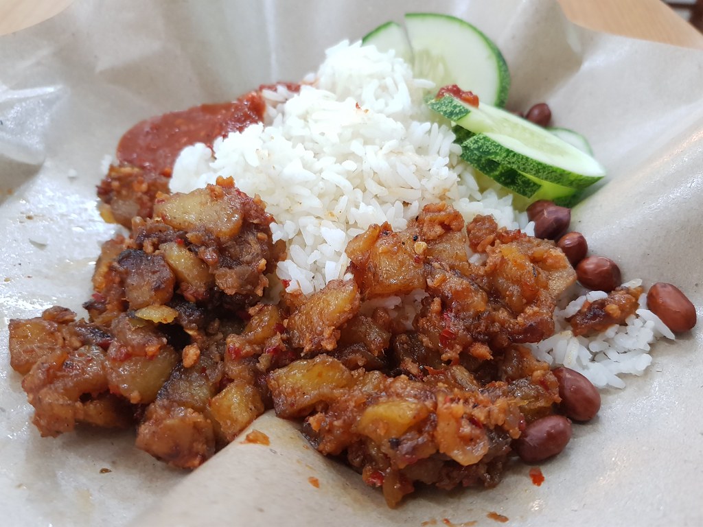 齋椰漿飯 Vegetarian Nasi Lemak $2.50 @ 佛光2元素食 Restoran Sayur-Sayuran Fo Guang at Taman Sri Muda Shah Alam