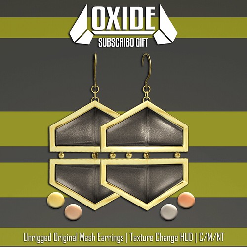 OXIDE Hex Earrings - Subscriber Gift