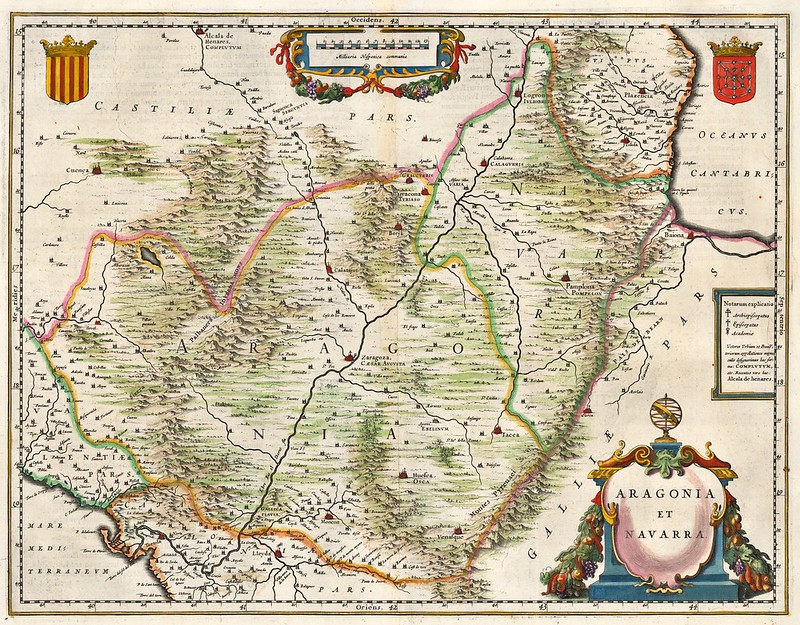 Willem Janszoon Blaeu - Aragonia et Navarra (1635)
