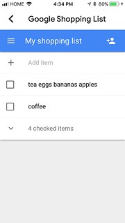 Unsuccessful attempt to get Google Home to add multiple items to my shopping list at the same time