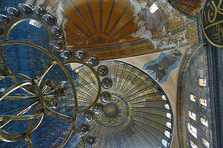 Istanbul - Ayasofya chandelier domes