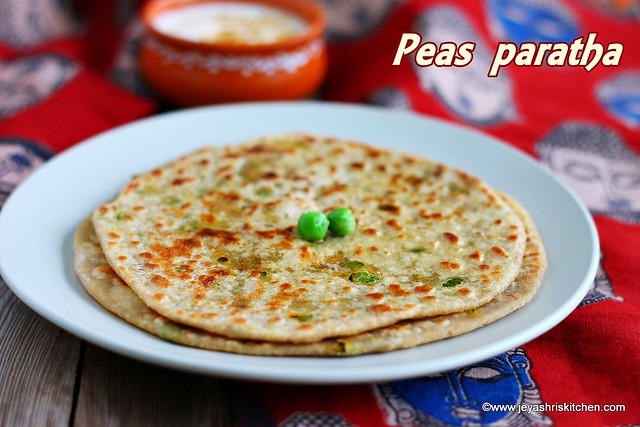Peas- paratha recipe