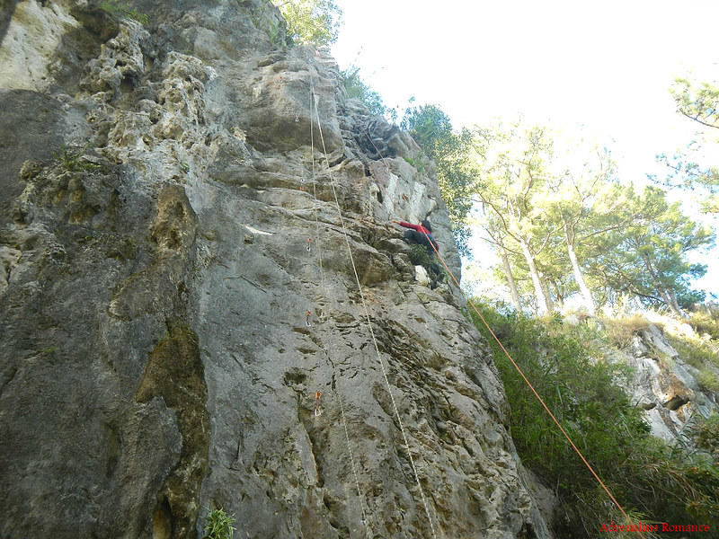 Rock climbing in Sagada