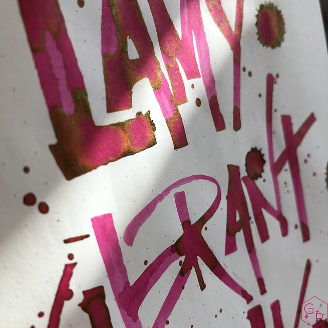 Ink Shot Review @LAMY Vibrant Pink 2018 Ink @laywines 2