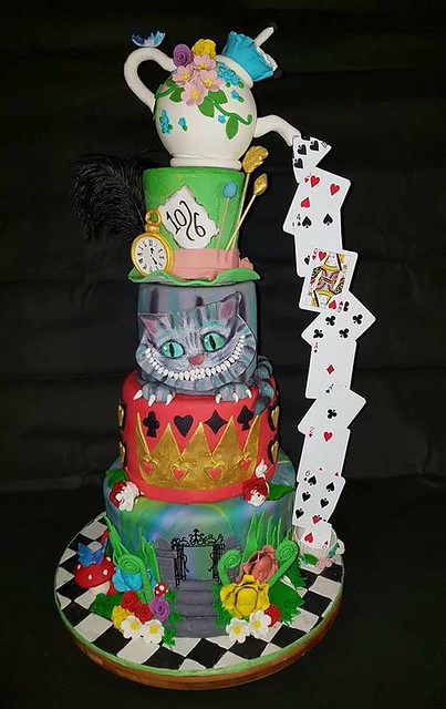 Alice in Wonderland Theme Cake by Catherine Martin
