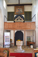 royal arms, gallery, font