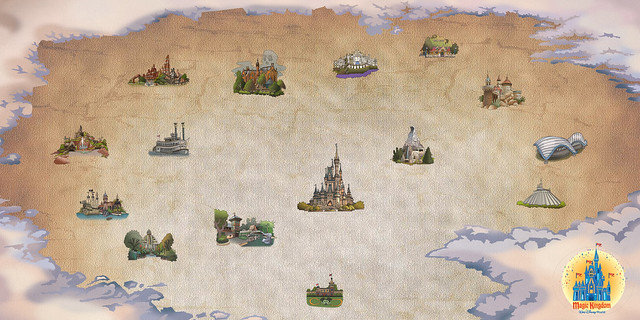 disney magic kingdoms game map