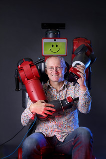 Toby Walsh with Baxter the robot