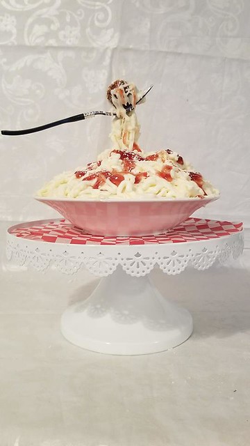 Faux Spaghetti and Meatball Cake by Dale Marie Hambleton Goldman