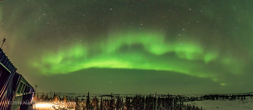 Auroral Arc Panorama from CNSC