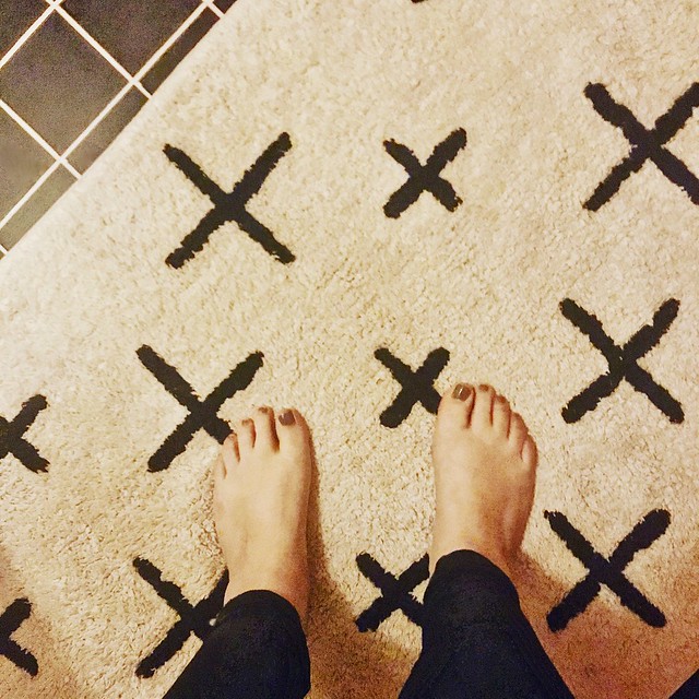 Blote voeten badmat
