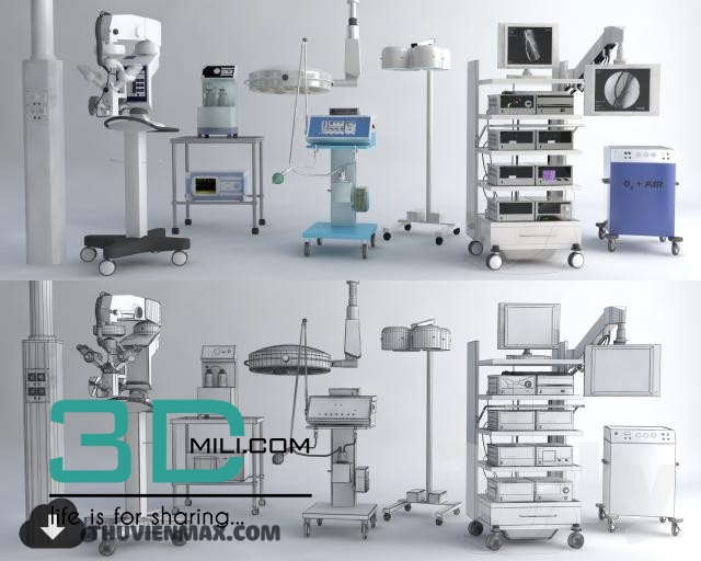 08 Medical Equipment 3d Model 3dmili 2020 Download 3d Model
