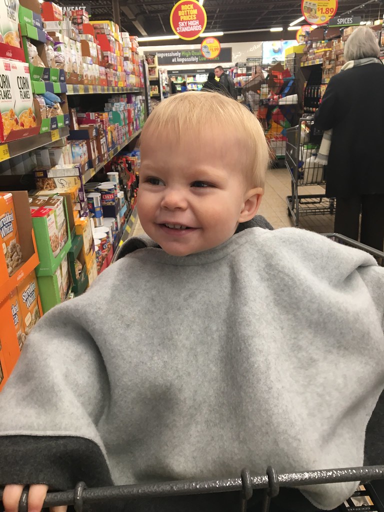 Keeping Warm with our Car Seat Poncho
