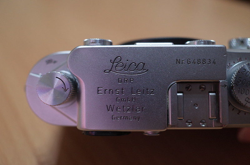 Leica Ⅲf 1952年製レッドシンクロ、レッドダイヤル、セルフタイマー無し本体フィルム巻き戻しノブ、ロゴ