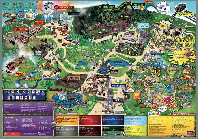 Alton Towers Water Park Map