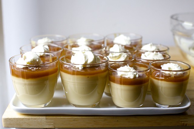 luxe butterscotch pudding with salted caramel