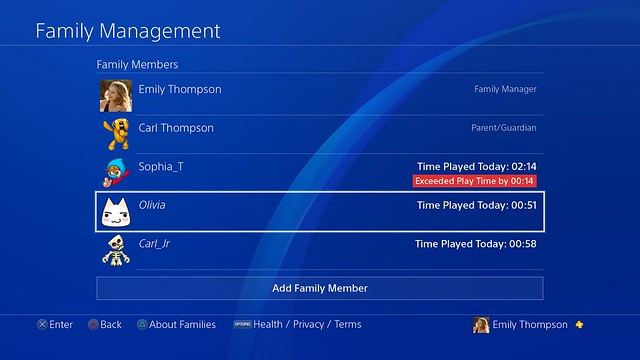 PS4 System Software Update 5.50: Play Time Managment