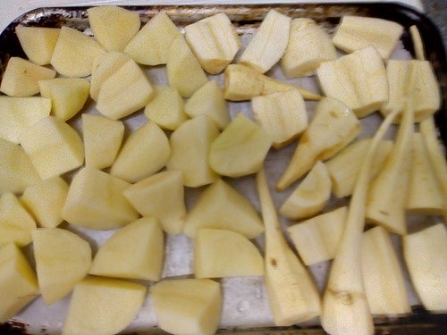 potatoes and parsnips for roasting Jan 18