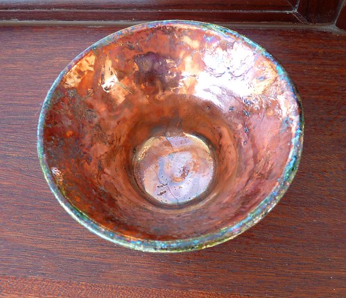 raku bowl by Kiln Fired Art
