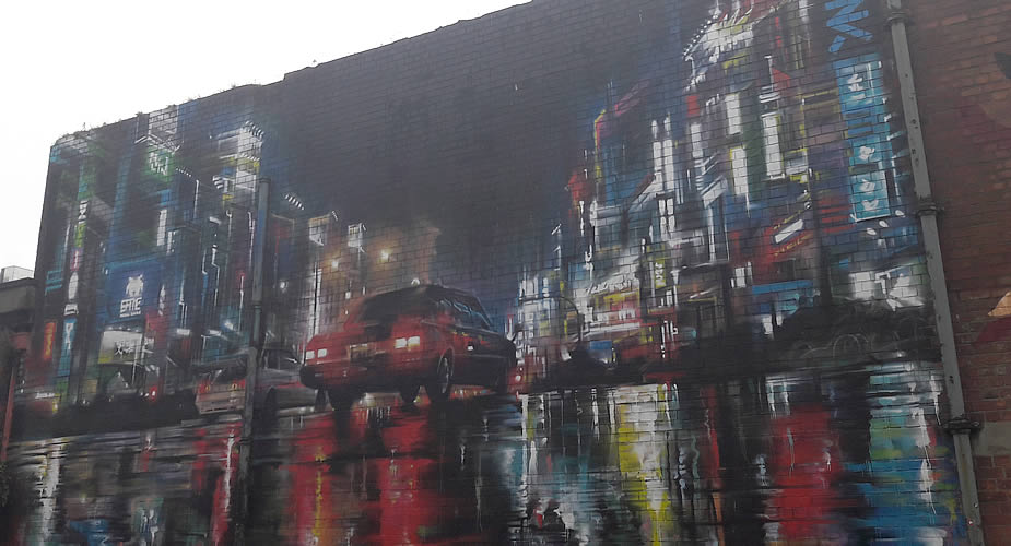 Street art in Belfast: Talbot street | Mooistestedentrips.nl
