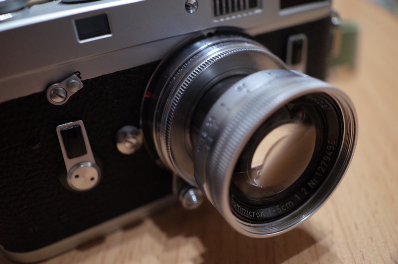 Summicron 50mm f2 0+Leica M4レンズ部