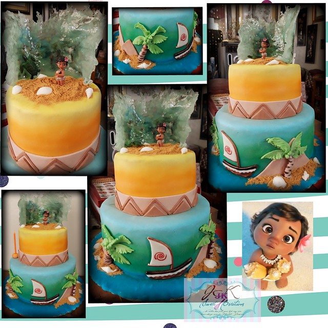 Moana Theme Cake by Klare Hazzel Tumarao of JK Sweet Creations