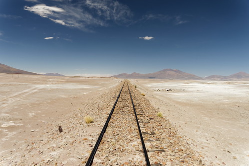 südamerika atacama atacamawüste bolivien bolivia eisenbahn bahn bahngleise gleise gleis bahngleis jandunzweiler