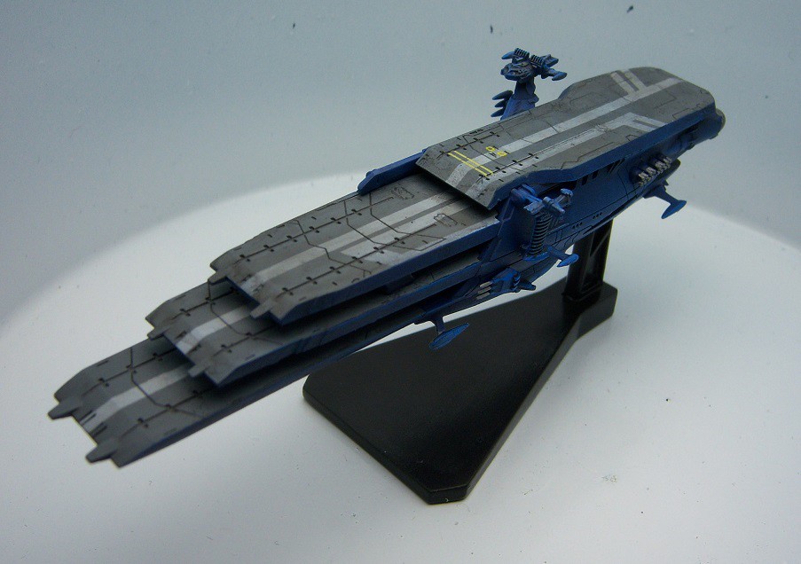 Yamato 2199 Gamilas tri-deck space carrier04