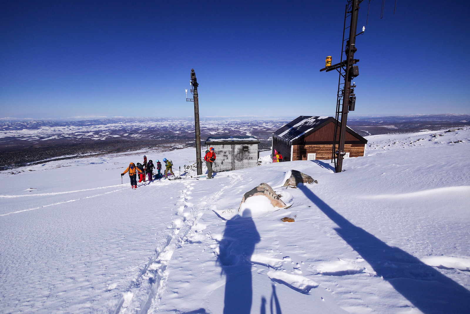 Mt. Maetokachi ski tour (Hut route), Hokkaido, Japan