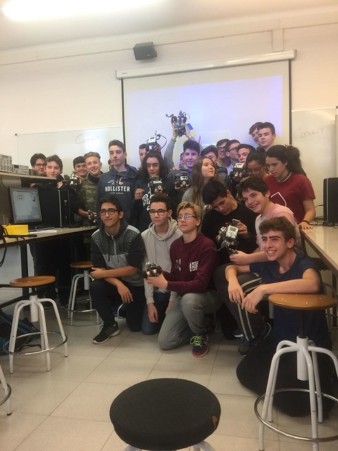 Taller de Robòtica a l'Escola d'Enginyeria de Manresa. 4t ESO. Febrer 2018