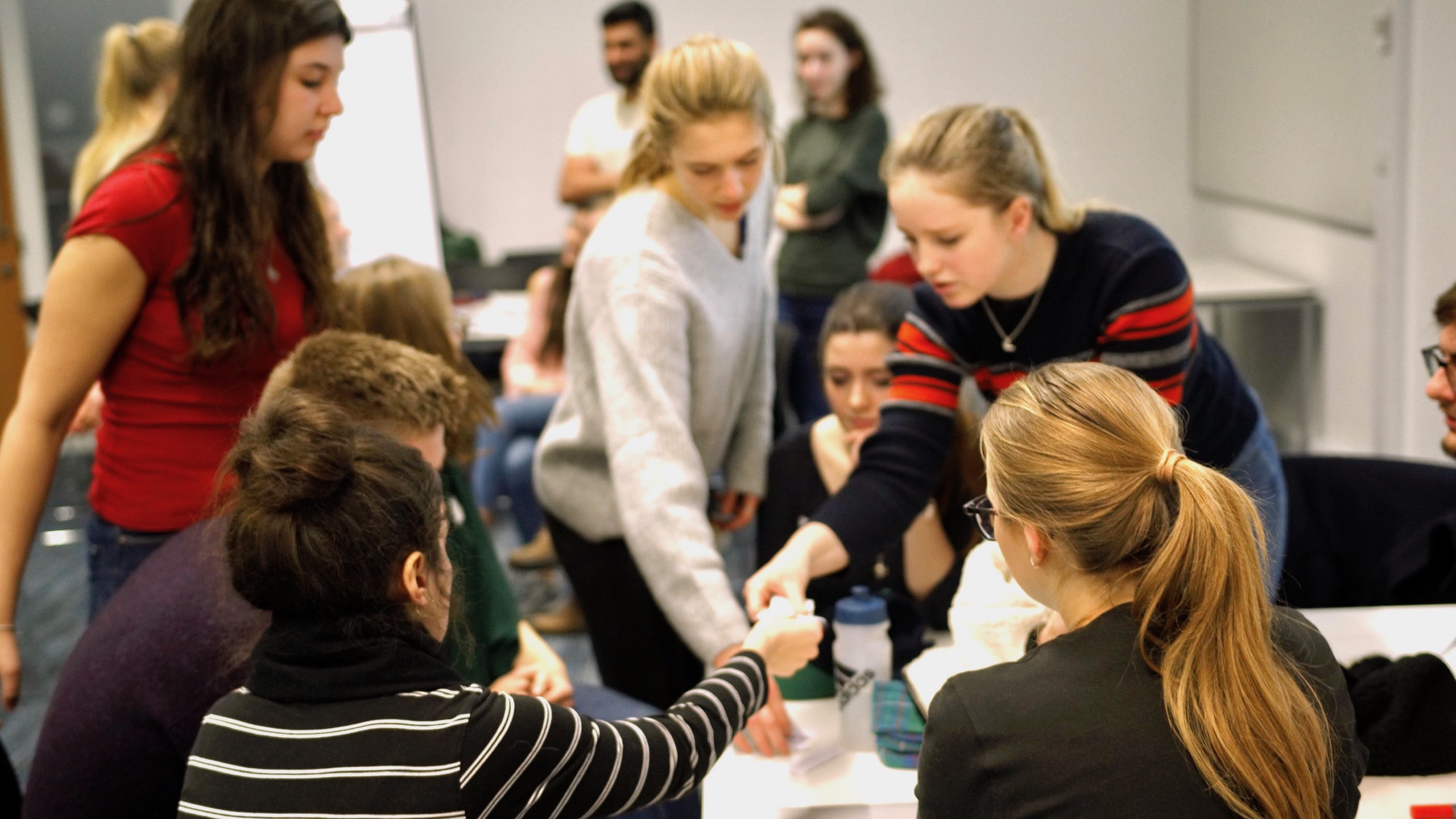 Group of students in a discussion seminar