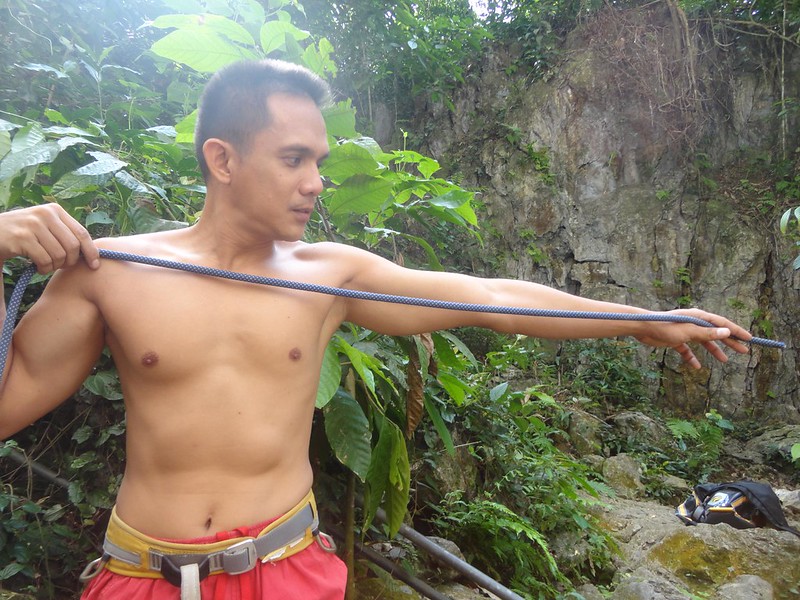 rock climbing rope