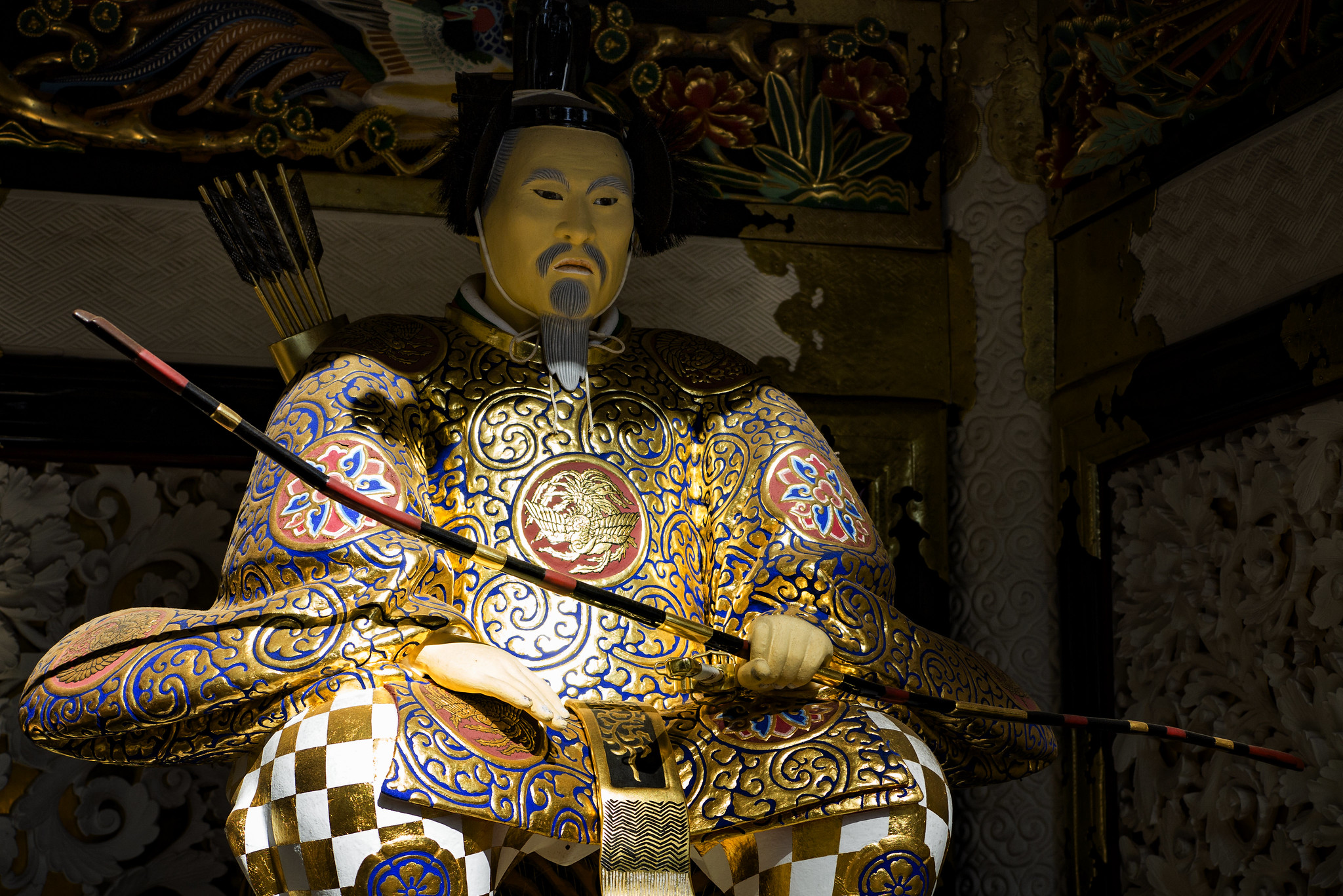A Statue Of Ieyasu Tokugawa At Toshogu Shrine, Nikko