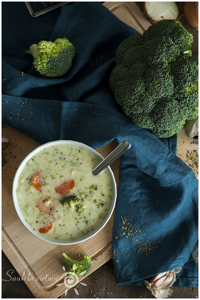  Daržovių ir sūrio sriuba