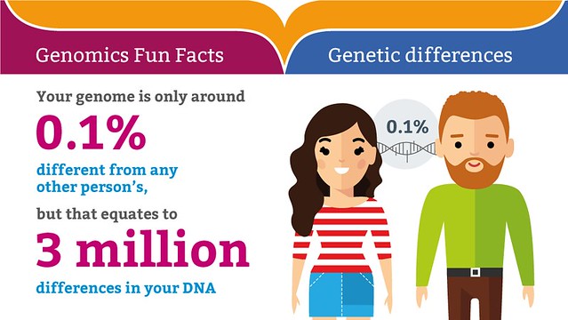 Genomics fun facts: genetic differences
