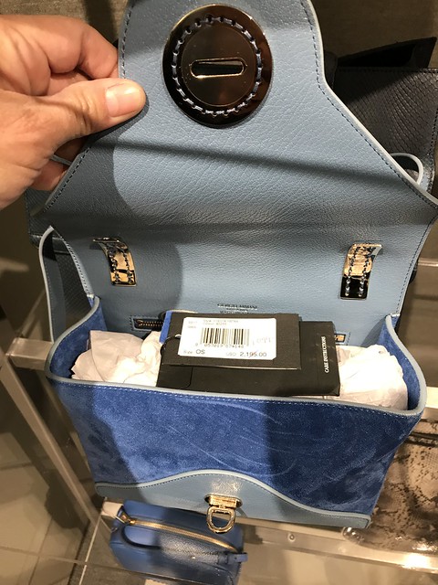 Giorgio Armani blue bag,