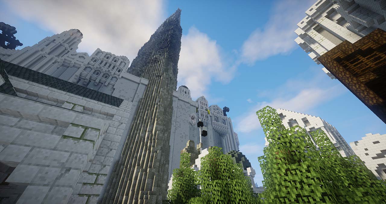 Minecraft Middle Earth By @mcmiddleearth: Minas Tirith - The Capital Of Gondor 