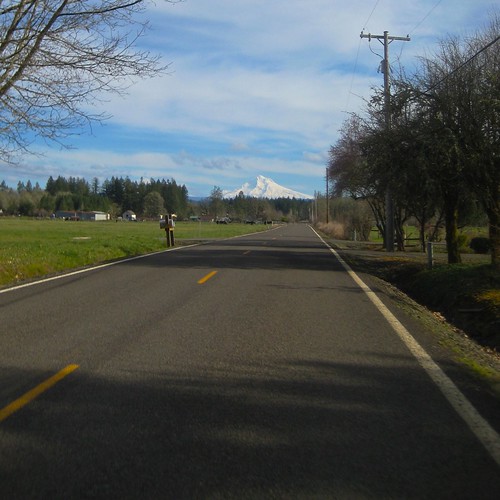 Snow-covered Mount Hood