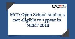 Open School Students not eligible for NEET 2018