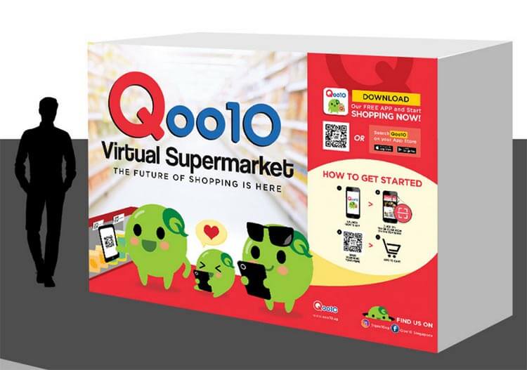 Qoo10 virtual supermarket